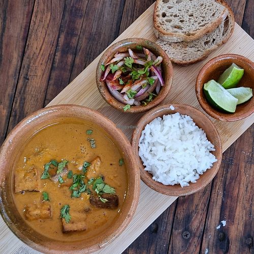 Tofu korma at El Garden in Antigua