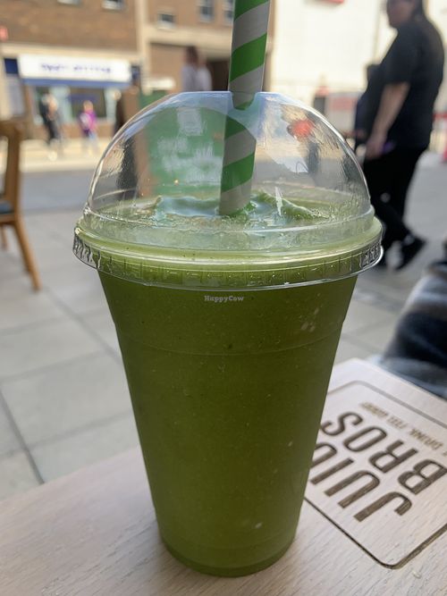 Green machine smoothie   at Juice Bros in Bury St Edmunds