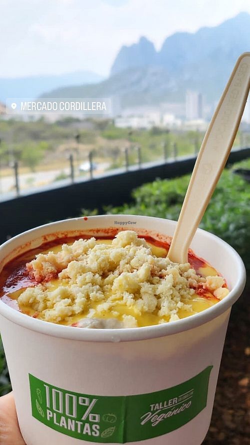 Elote en vaso  at Taller Veganico in Santa Catarina