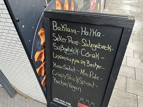 menu #Veganuary at Oses Çiğ Köfte in Cologne