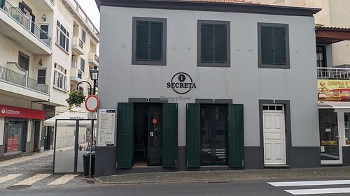 Front of O Secreta. They have seating inside and out. We sat inside, in case any smokers were to come and sit outside. at O Secreta in Machico