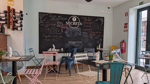 Chalk board instead, inviting fingers to leave Abby comments 😀 at O Secreta in Machico