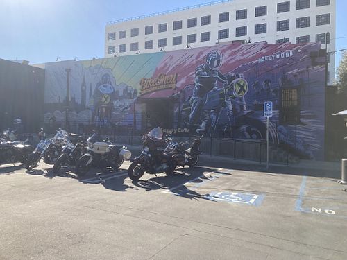 Entrance  at BikeShed Motorcycle Company in Los Angeles