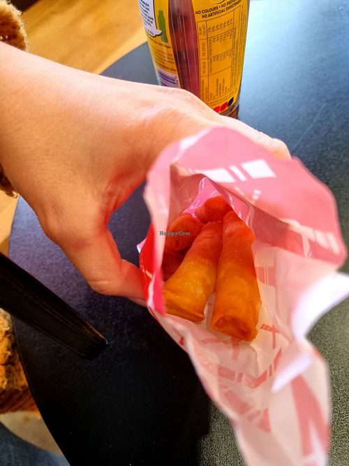 Vegan Spring Rolls at Chopstix Noodle Bar in Biggar