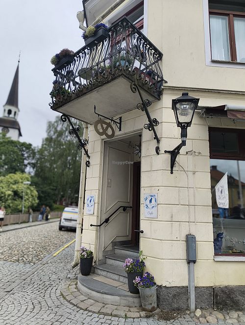 Outside at Café Blå Katten in Mariefred