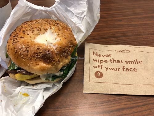 Hip City breakfast sandwich at HipCityVeg - Rittenhouse in Philadelphia