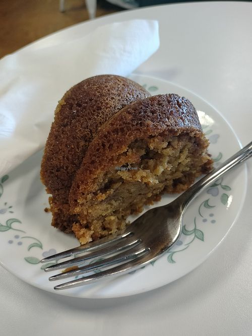 Vegan coffee cake at Dynamo Coffee Roasting and Community in Colorado Springs