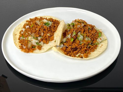 chorizo tacos *comes w/rice + beans (plated at home) at Mission Cantina in Seattle