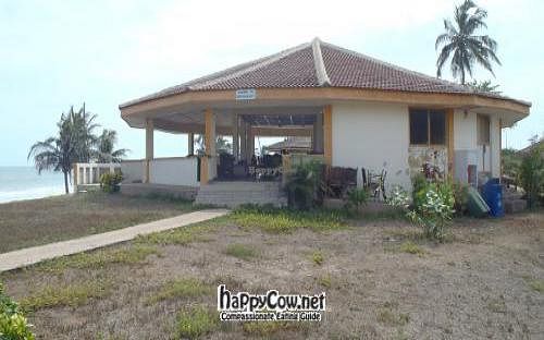 Seaside restaurant at Asasse Pa Vegan Restaurant in Cape Coast