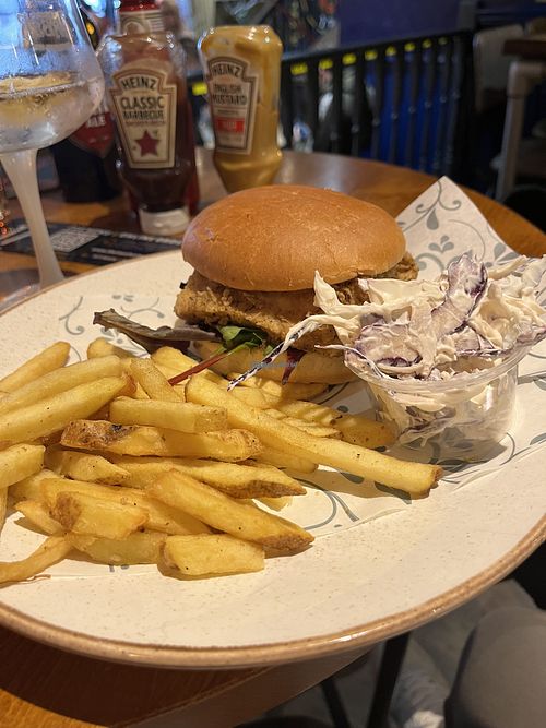 Southern tofu burger   at Twelve Twenty in Newton Abbot