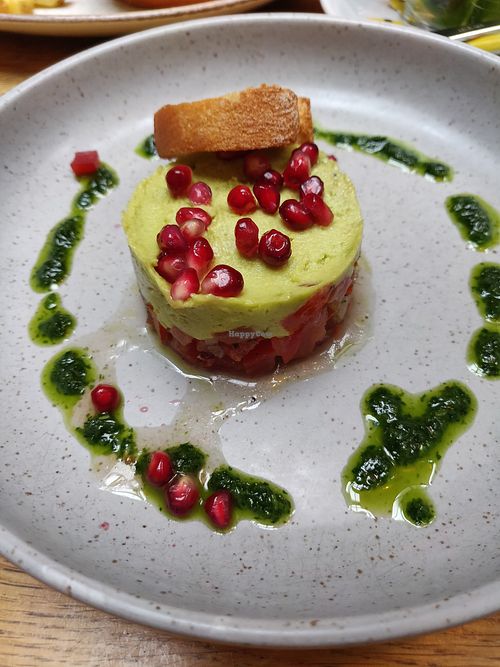 Tomato tartare (starter) at Pakhuis Leiden in Leiden