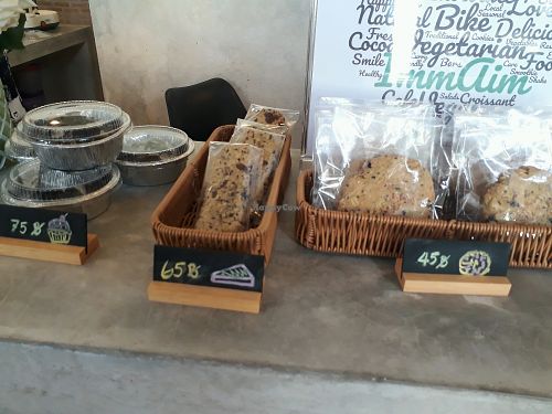Vegan Baked Goodies at Imm Aim Vegetarian and Bike Cafe in Chiang Mai