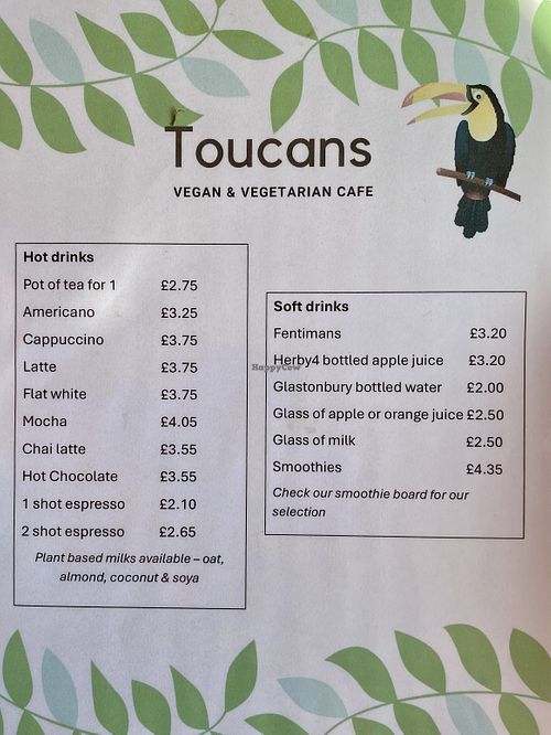 Also Matcha Latte 💚  at Toucan Cafe in Minehead