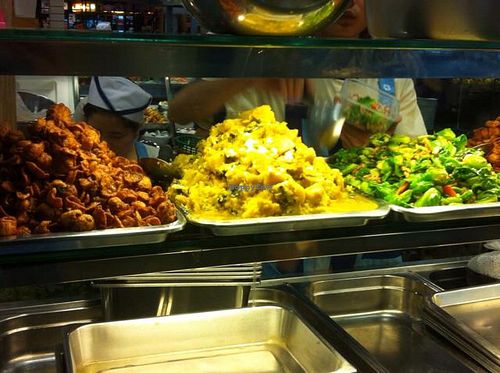 Rice plus your choice of a few dishes at BKK - Veg Stall Food Court - T21 in Bangkok
