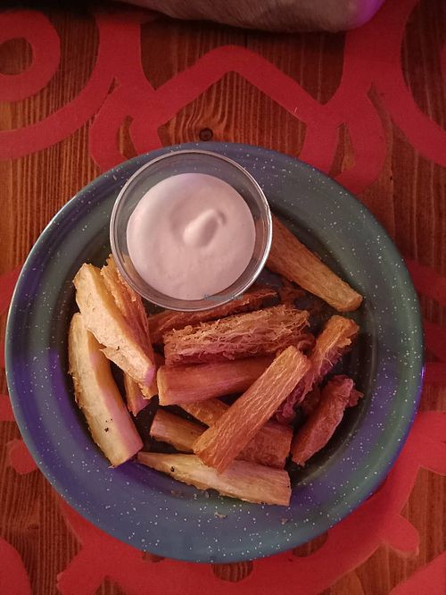Yucca fries at Alebrijes in Wiesbaden