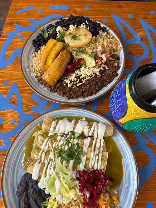 Enchiladas and Venezuelan meal  at Alebrijes in Wiesbaden