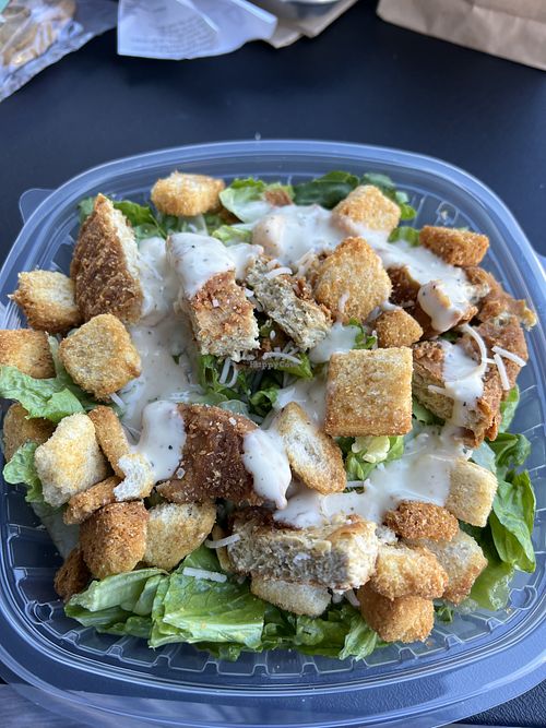 Caesar salad with chicken  at Hart House in Monrovia