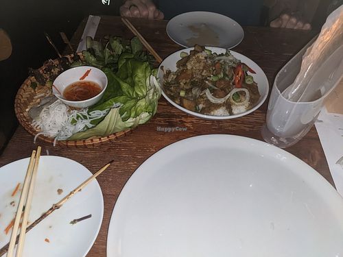 DIY rolls and curry (sorry for photo quality!) at Chay in Bar Theo in Amsterdam