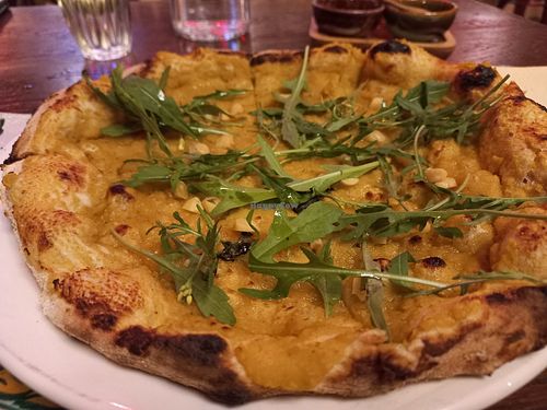 Pizza with pumpkin puree at The Food Trust CNX in Chiang Mai
