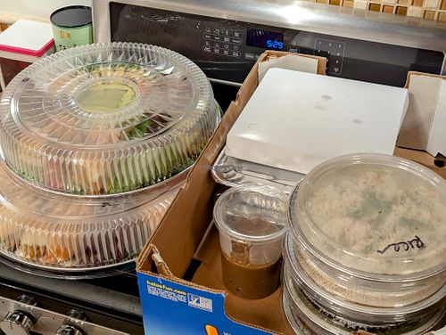 Thanksgiving catering! Picked up the day before feast day. at Vegan Soul in Boise