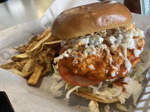 Spicy Blue Cheese Chick’n  at Vuture Food in Lancaster