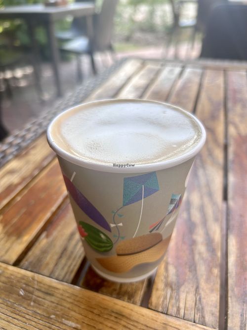 soy latte  at Sierra Coffee in Bishkek