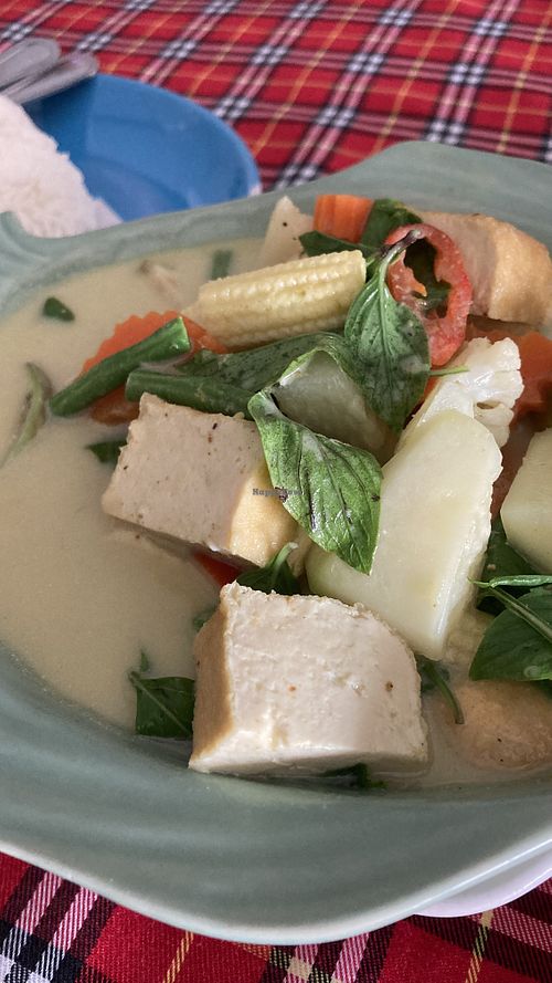 Green curry  at First Restaurant  in Krabi