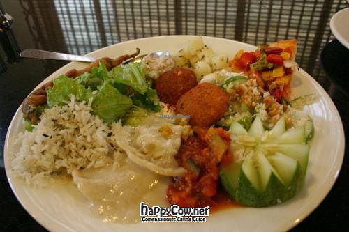 Options from the vegan buffet at In The Pink in Bangalore