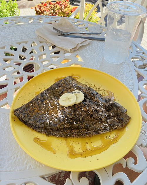 Vegan banana French toast crepe  at Cottage Creperie in Gettysburg