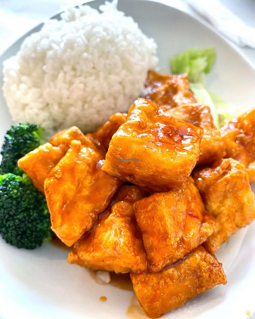 General Tso’s tofu  at Mai Noodle House in Gettysburg