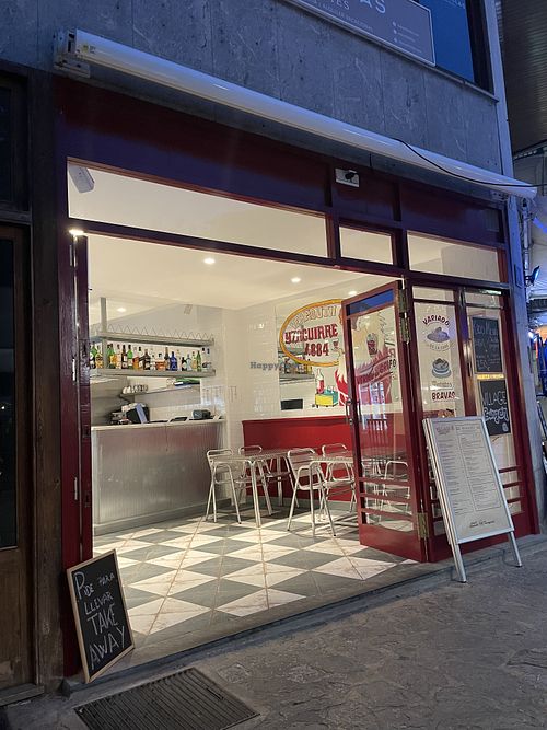 from the outside   at Village Burger in Mallorca