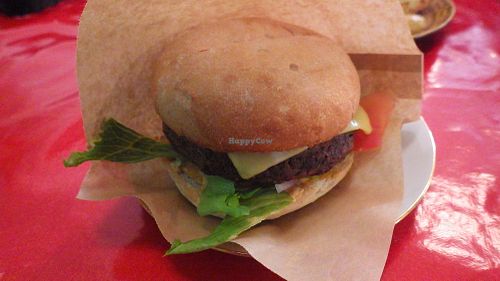 Classic cheeseburger at Kafe 44 in Stockholm