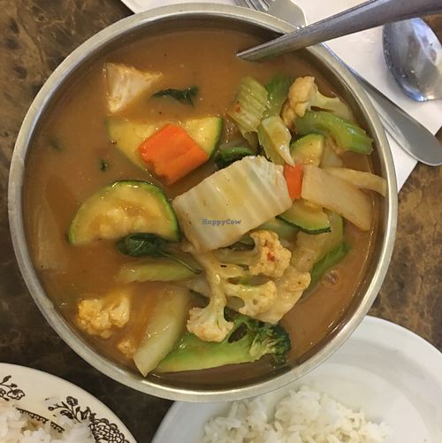 Vegan Red Curry at Thai House in Crescent City
