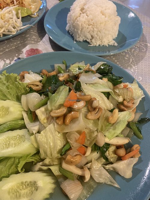 Fried veggies with cashew nuts  at YA Restaurant in Phuket