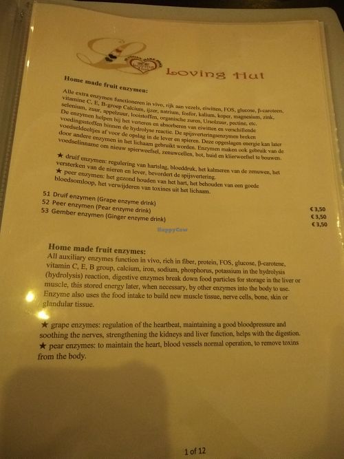 Loving Hut Maastricht - 100% Vegan Menu at Loving Hut in Maastricht