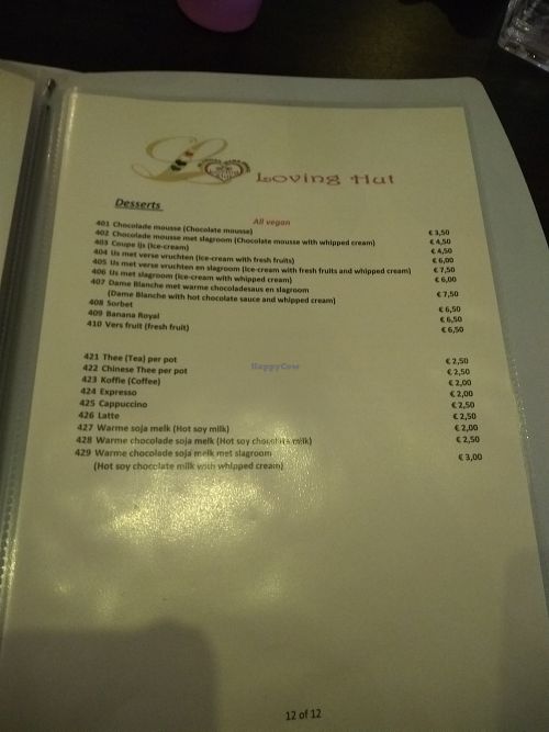 Loving Hut Maastricht - 100% Vegan Menu at Loving Hut in Maastricht