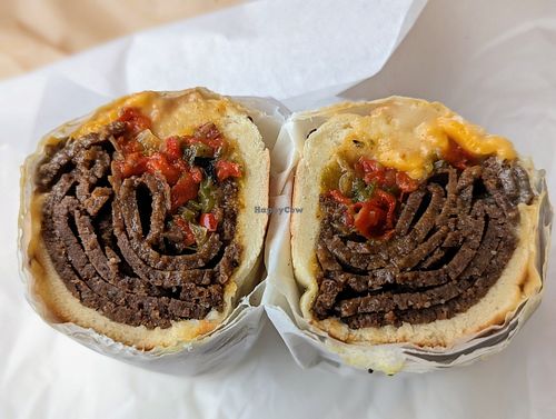 Vegan Philly cheese steak at Ben & Esther's Vegan Jewish Deli in Seattle