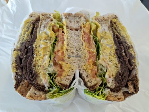 Club sandwich at Ben & Esther's Vegan Jewish Deli in Seattle