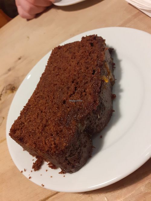 Chocolate orange cake (vg) at Barter Books in Alnwick