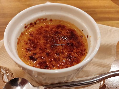 Creme brulee at Uno Yukiko - Gion Soy Milk Ramen - ぎをん豆乳らーめん うのゆきこ in Kyoto