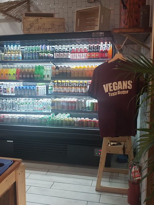 We do taste better. And the drink selections!! at Next Stop Vegan in Brooklyn