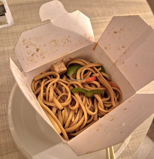 Vegan noodles at Natural Wok + Sushi Bar - Santa Cruz in Tenerife