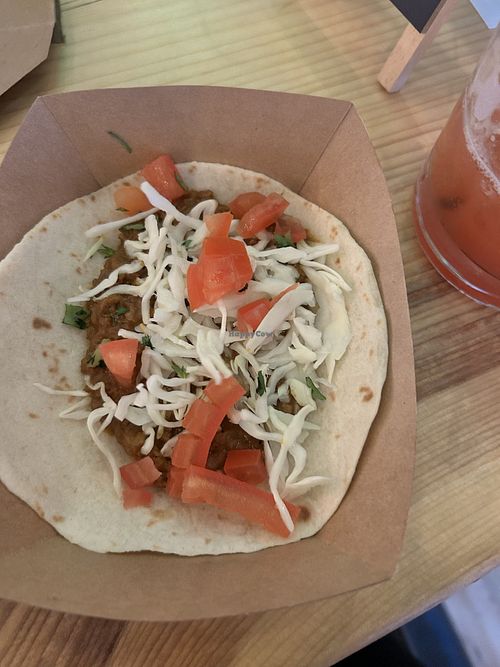 Vegan taco  at Ruby Soho's in Lindenhurst