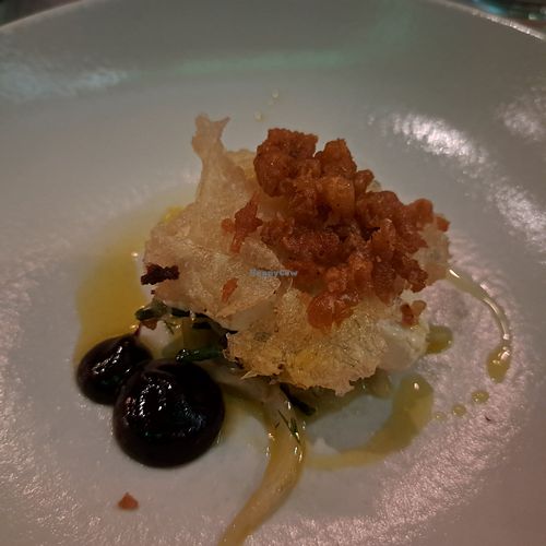 CRISPY TOFU
Confit Fennel / Samphire / House Sauce / Beer Scraps at Six by Nico in Glasgow