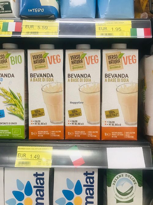 Soy milk  at Conad Kosova in Pristina