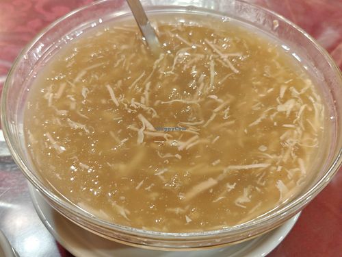 "shark fin". Very nice, we ordered 2 portions.  at Qi Fu Healthy Park Vegetarian in Ipoh