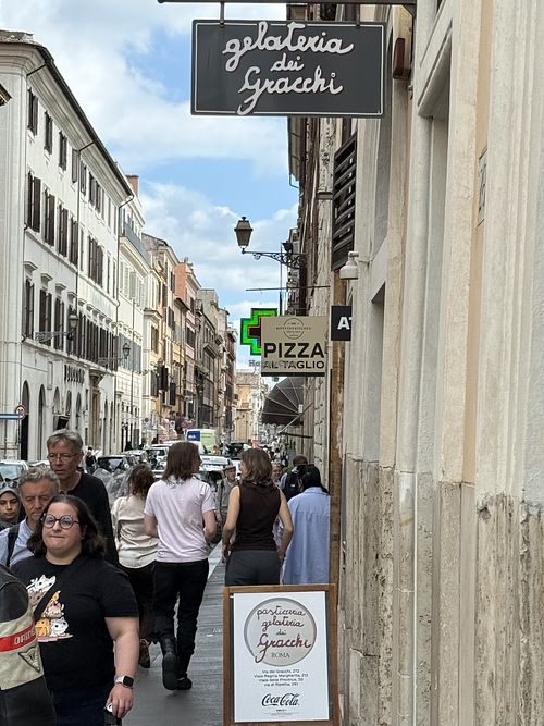   at Gelateria dei Gracchi in Rome