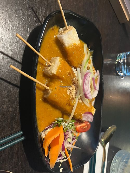 Tofu satay  at Soul Vegan in Edinburgh