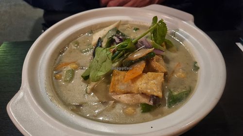 Green Curry with mixed Vegetables at Soul Vegan in Edinburgh