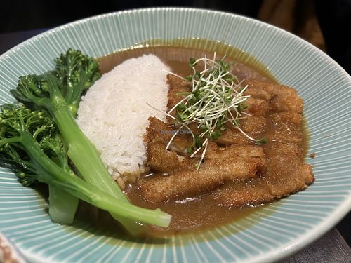 Mushroom katsu curry   at Soul Vegan in Edinburgh